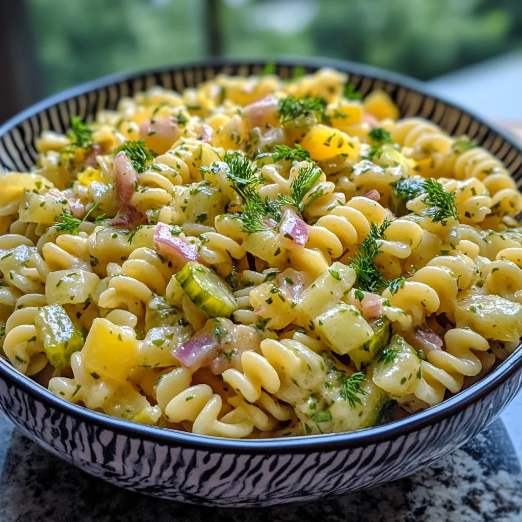 Dill Pickle Pasta Salad