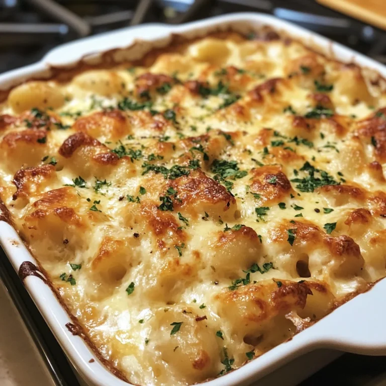 Chicken Gnocchi Alfredo Bake