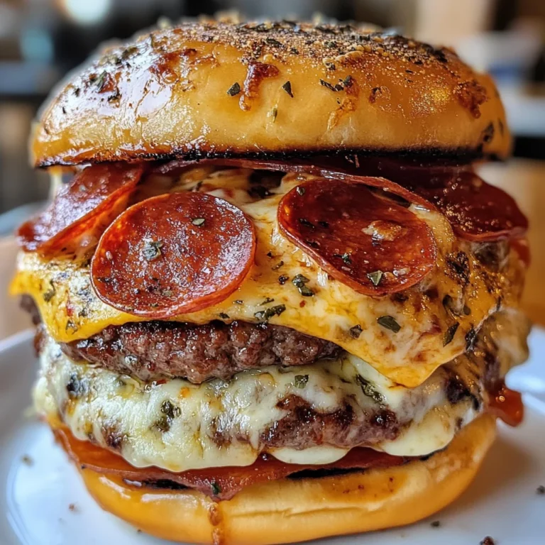 Pepperoni Pizza Burger