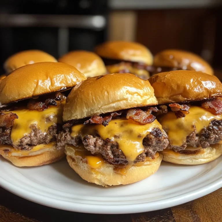 Bacon Cheeseburger Sliders