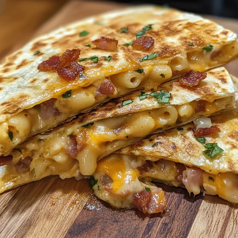 Bacon Ranch Mac Cheese Quesadilla