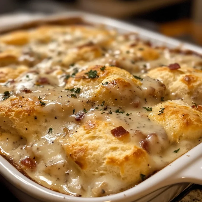 Biscuit and Gravy Casserole