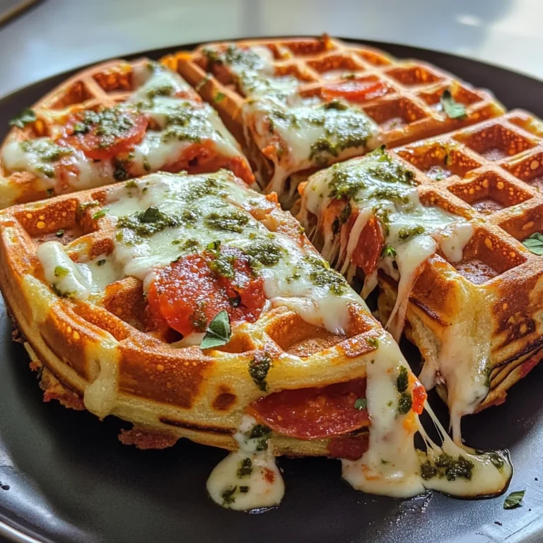Pizza Stuffed Waffles