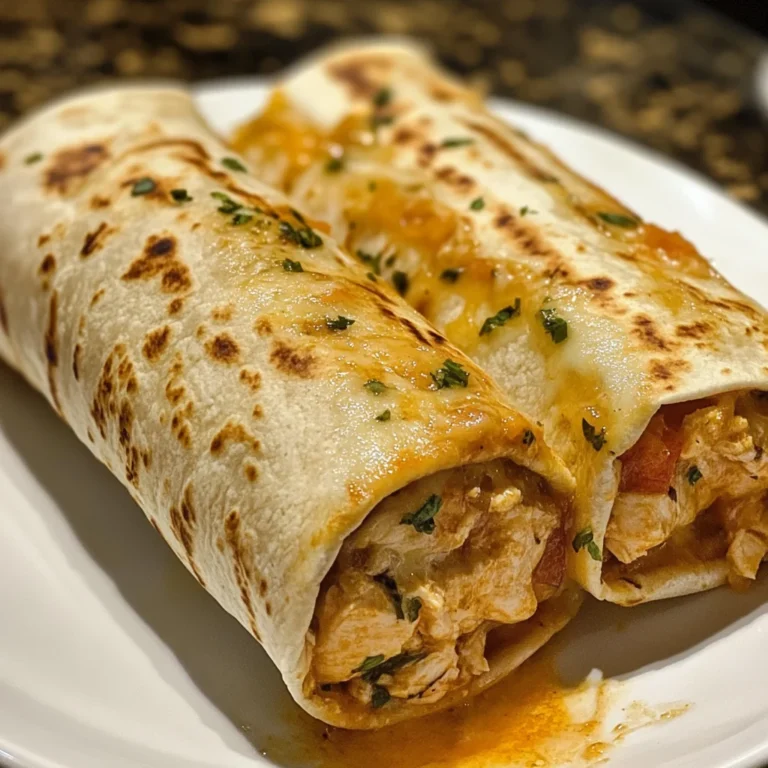 Parmesan Garlic Chicken Burritos