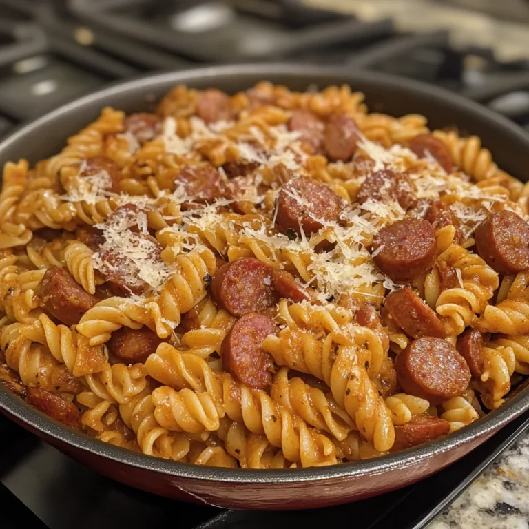 One Pot Smoked Sausage Pasta!