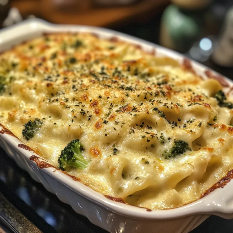 Chicken Broccoli Baked Alfredo
