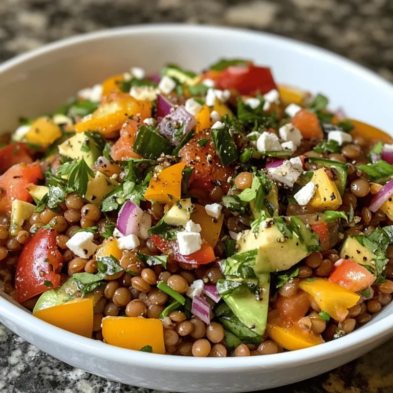 Mediterranean Lentil Salad