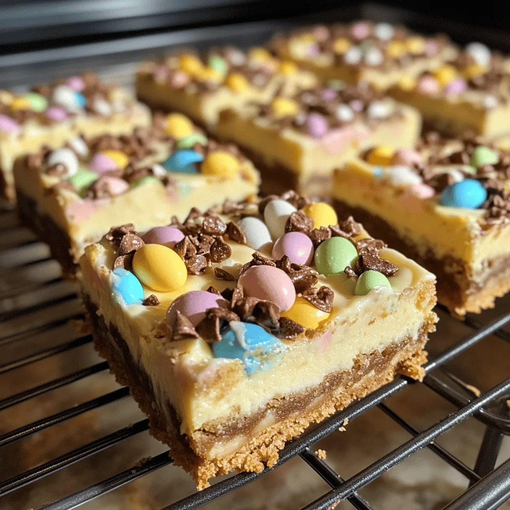 Mini Egg Cheesecake Cookie Bars