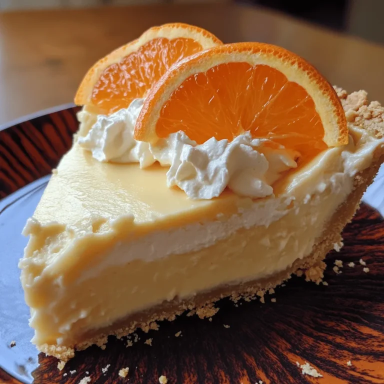 Orange Creamsicle Pie