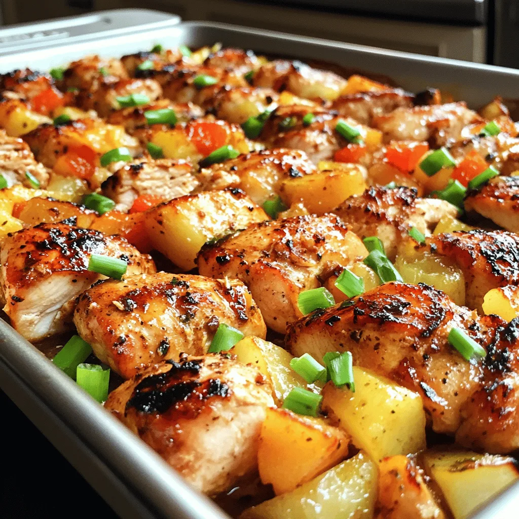 Hawaiian Chicken Sheet Pan