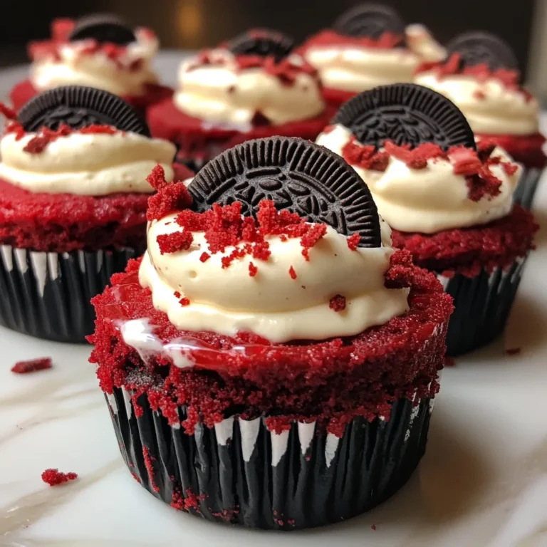 Mini Red Velvet Oreo Cheesecakes