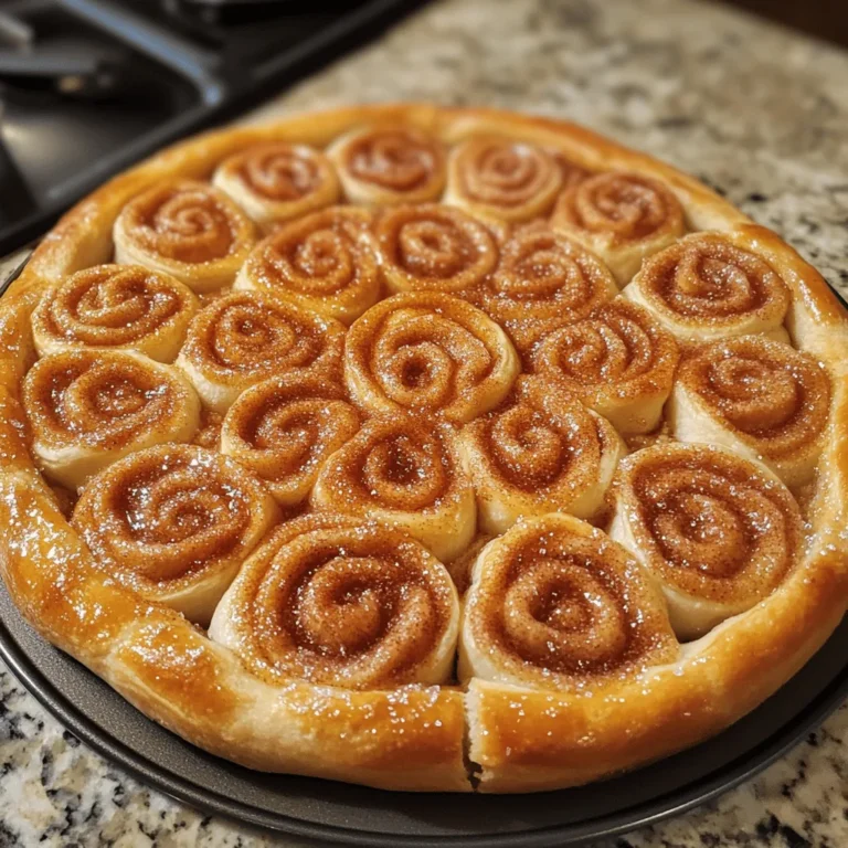 Cinnamon-Sugar Pizza Made with Crescent Rolls