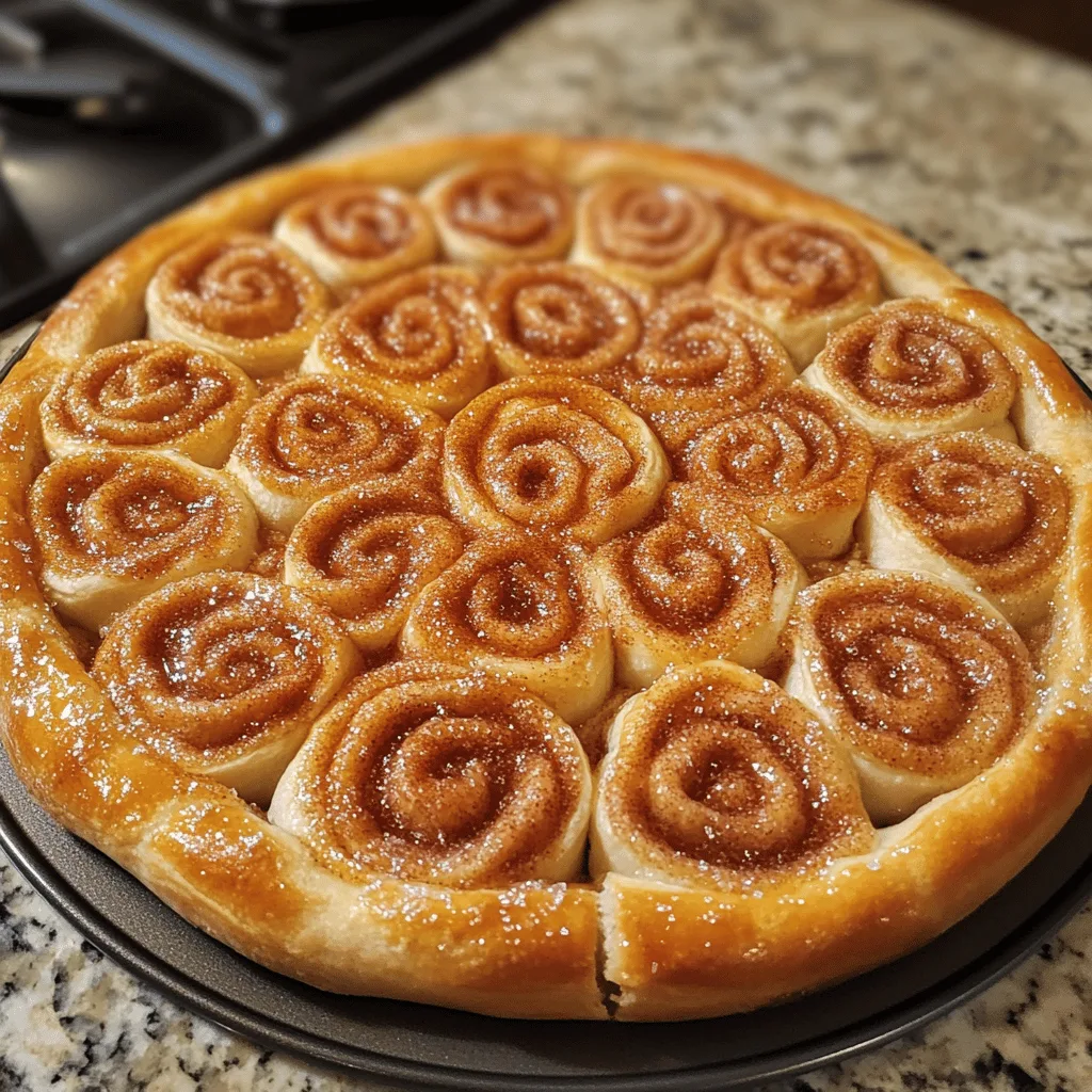 Cinnamon-Sugar Pizza Made with Crescent Rolls
