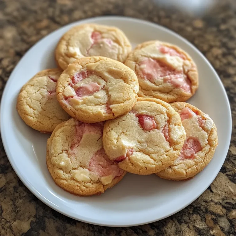 Strawberry Cake Mix Cookies