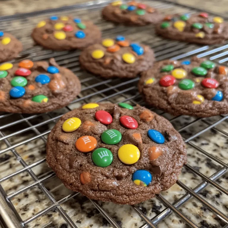 Chocolate M&M Cookies