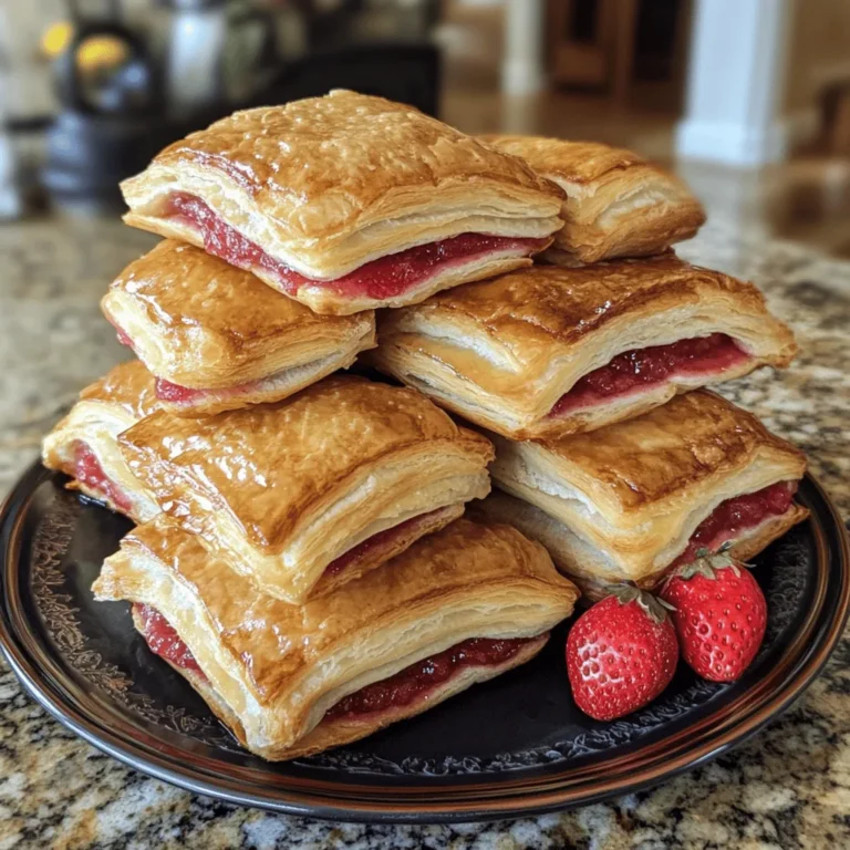 Strawberry Flaky Puffs