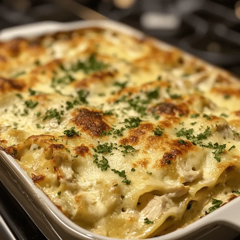 Cheesy Chicken Alfredo Lasagna