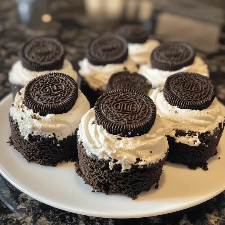 Oreo Overload Stuffed Mini Cheesecake