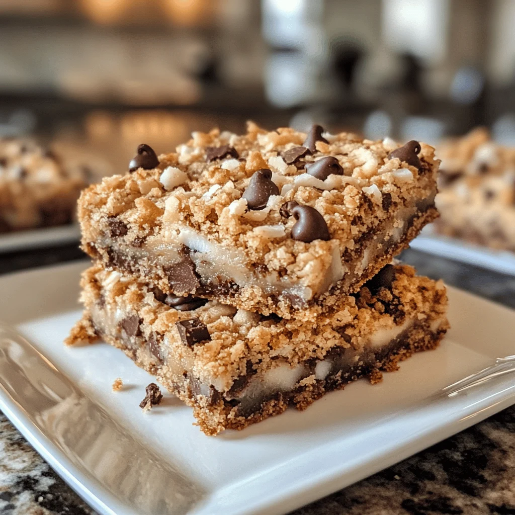 Coconut Toffee Chocolate Chip Cookie Bars