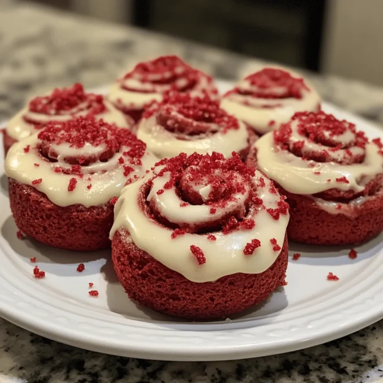Red Velvet Cinnamon Rolls with Cream Cheese Icing