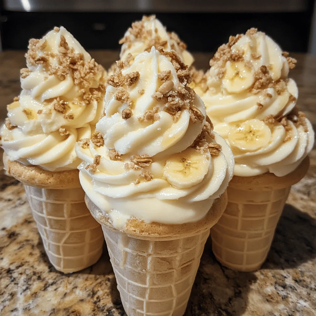 Banana Pudding Cheesecake Cones