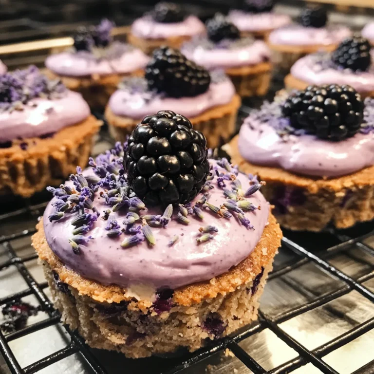 Luscious Blackberry Lavender Cheesecakes