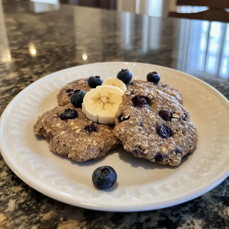 Banana Blueberry Breakfast Cookies
