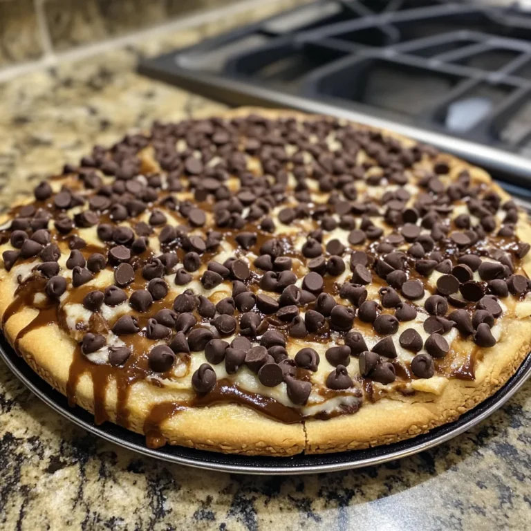 Chocolate Chip Dessert Pizza