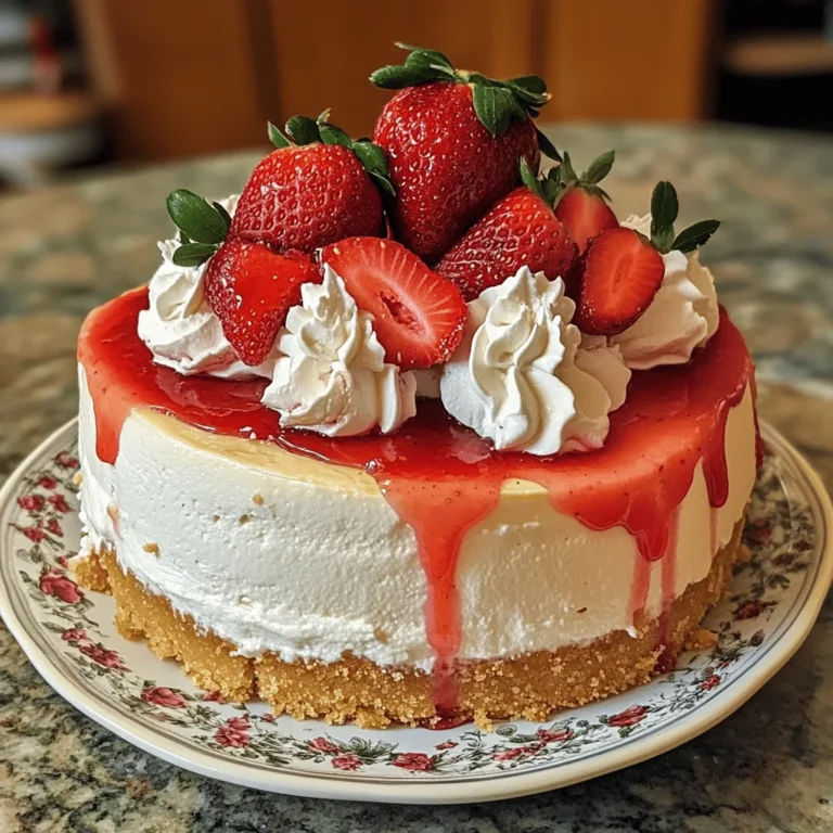 Creamy Strawberry Cheesecake