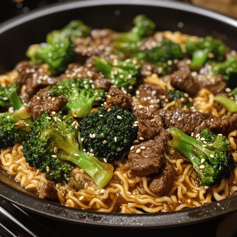 Beef and Broccoli Ramen Stir Fry