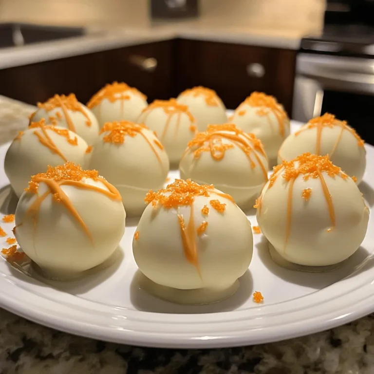 White Chocolate Orange Creamsicle Truffles
