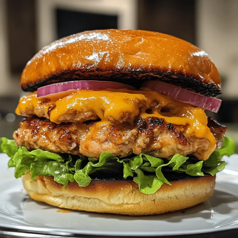 Ground Chicken Smash Burgers