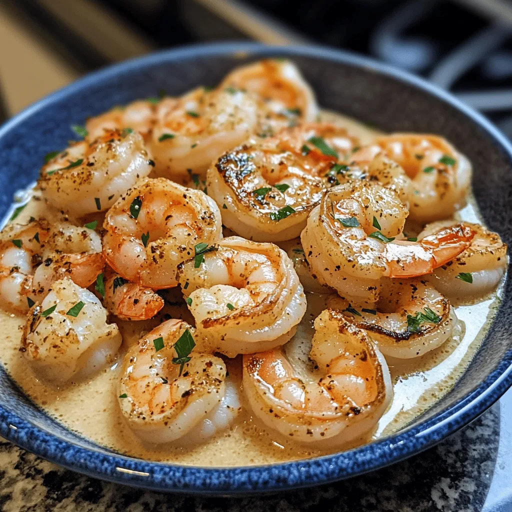 Easy Creamy Garlic Shrimp
