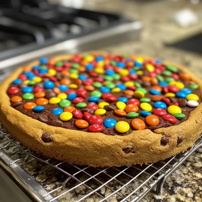 M&M Cookie Pizza