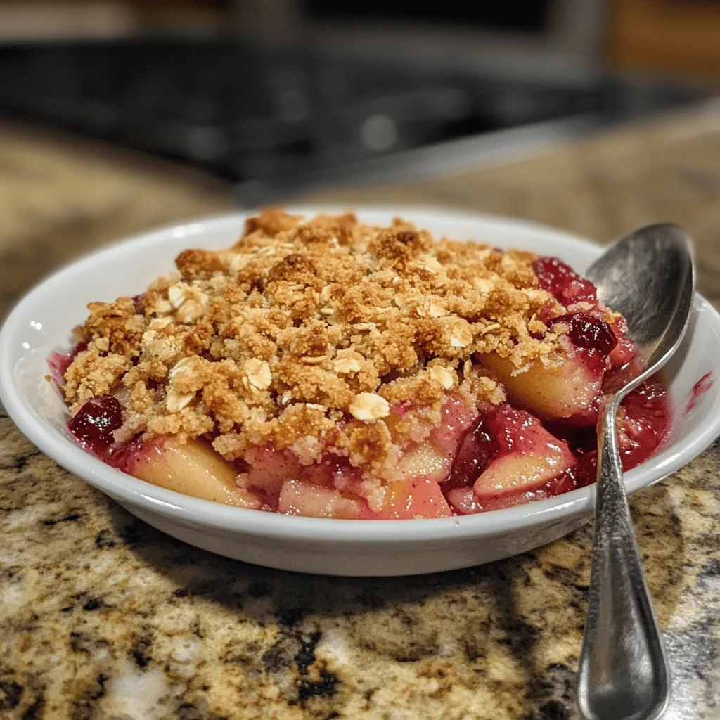 Cranberry Apple Crumble