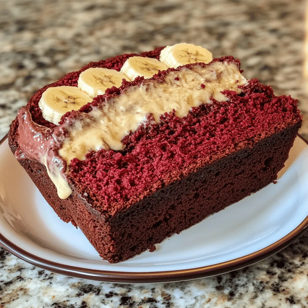 Red Velvet Banana Bread