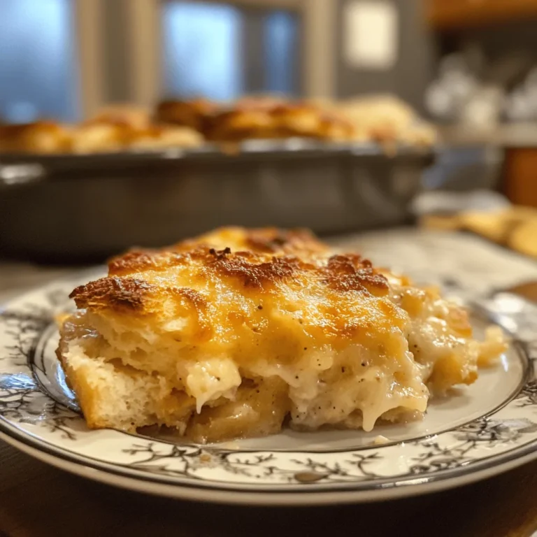 Biscuits Gravy Hashbrown Casserole