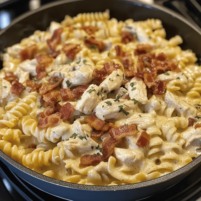 One-Pan Creamy Ranch Bacon Chicken Pasta