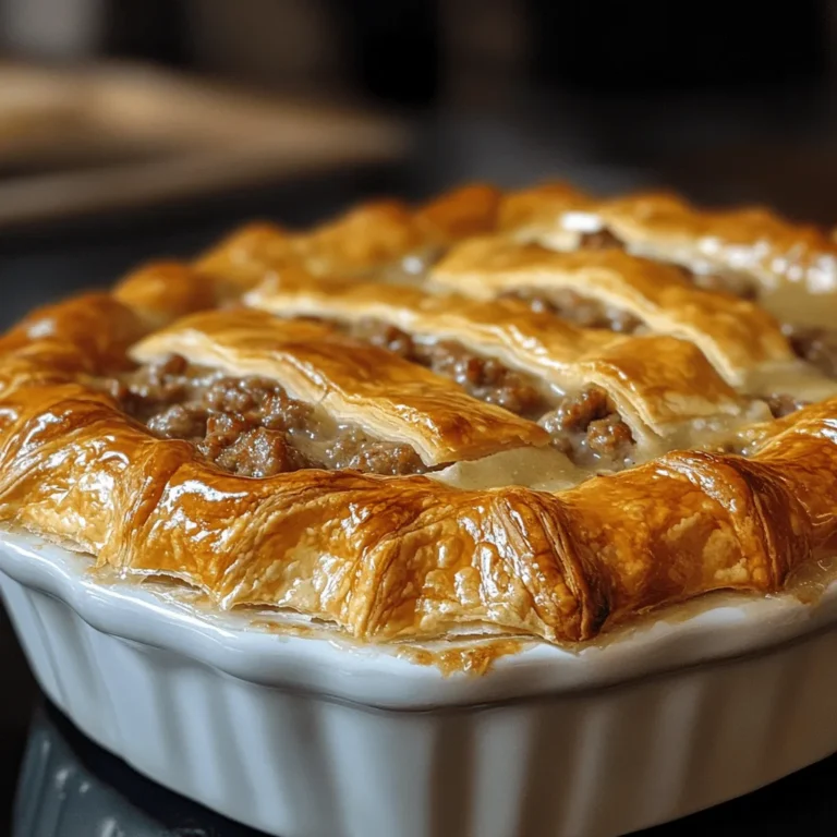 Sausage Gravy Puff Pie