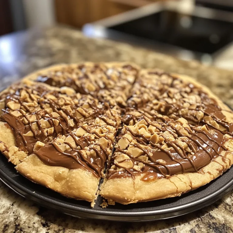 Chocolate Peanut Butter Pizza