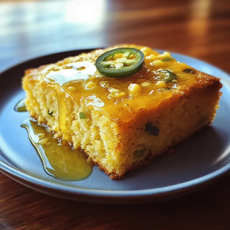 Jalapeño Cornbread with Lime Honey Glaze