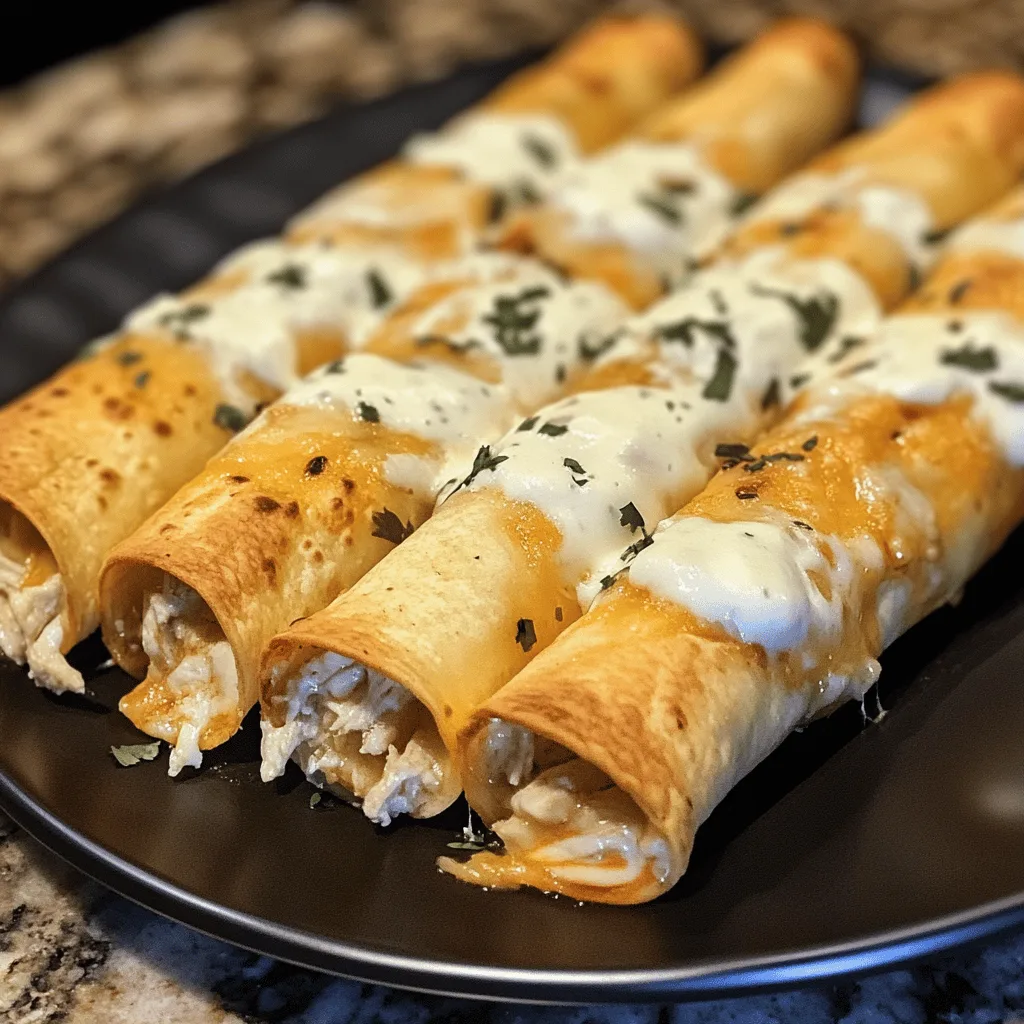 Baked Cream Cheese Chicken Taquitos