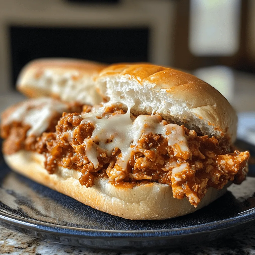 Chicken Parmesan Sloppy Joes