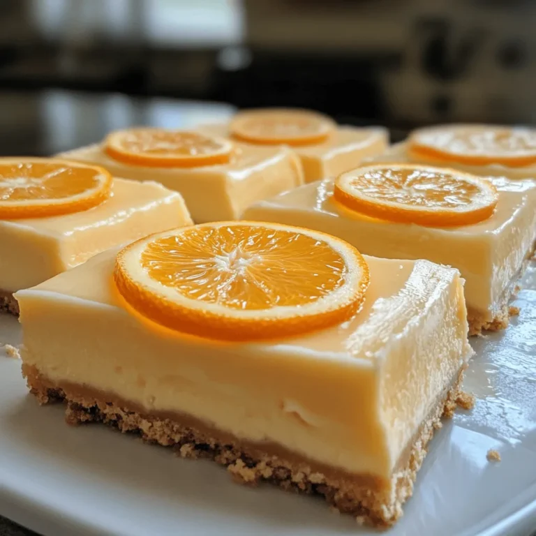 Orange Creamsicle Cheesecake Bars
