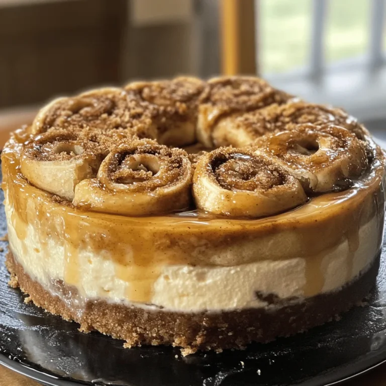 Cinnamon Roll Honeybun Cheesecake