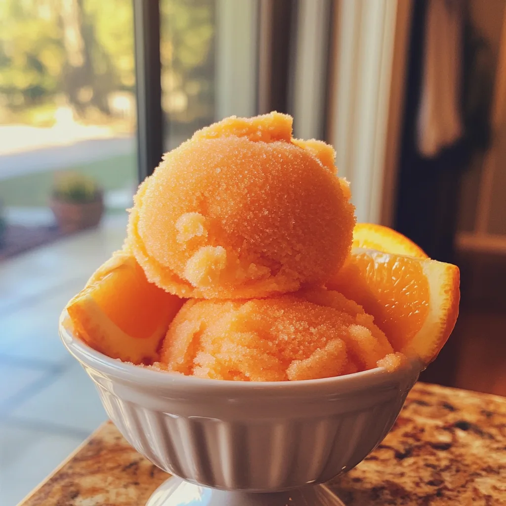 Orange Crush Sherbet