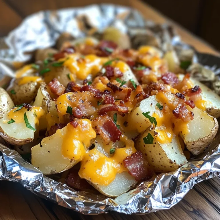 Cheesy Bacon Ranch Potato Foil Packets