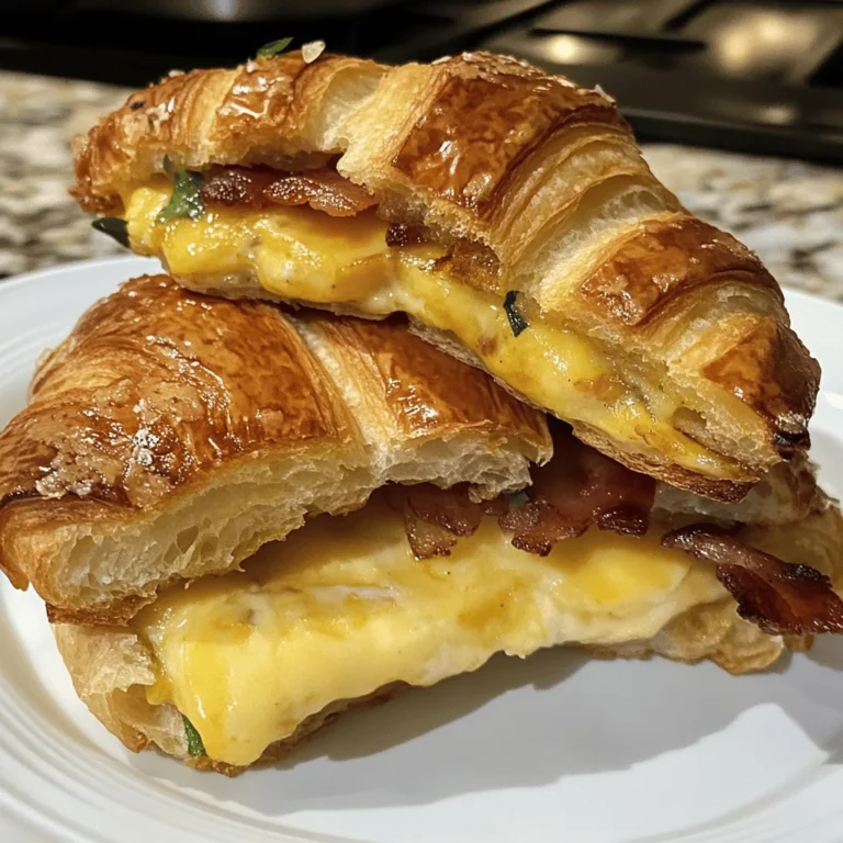 Killer Maple Mustard Croissant Breakfast Sandwiches