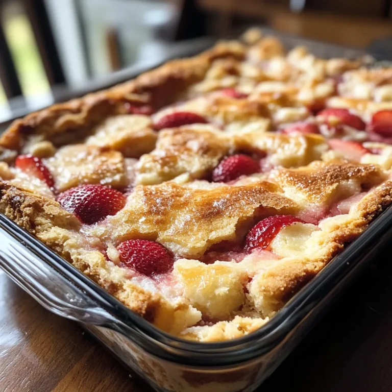 Strawberry Cheesecake Dump Cake