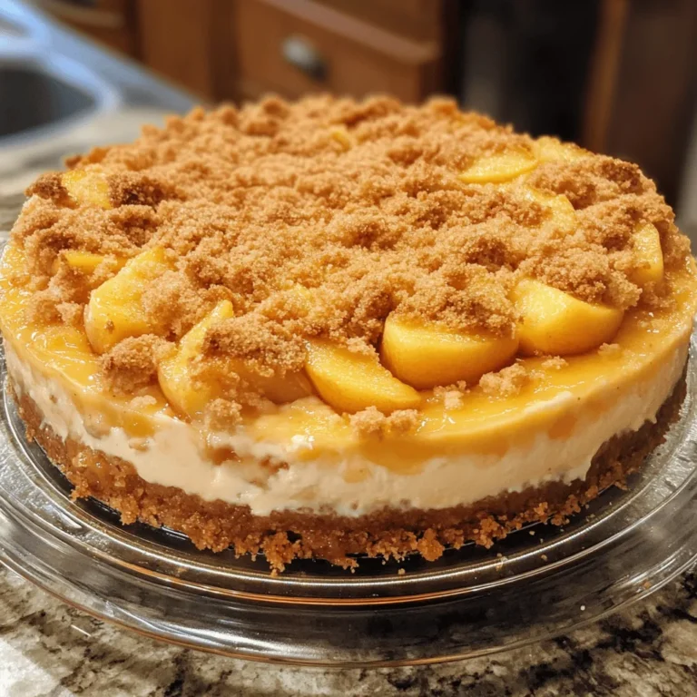 Peach Cobbler Cheesecake